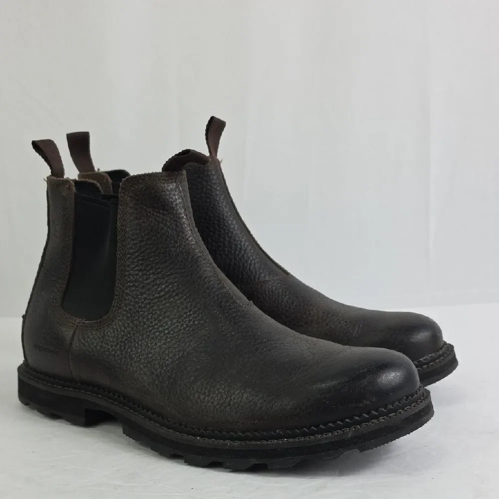 Sorel Madson Brown Leather Chelsea Waterproof Men's Boots.